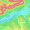 Mappa topografica Aux Aulnois, altitudine, rilievo