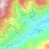 Mappa topografica Zibana, altitudine, rilievo
