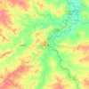 Mappa topografica Zaraza, altitudine, rilievo