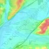 Mappa topografica Les Belleys, altitudine, rilievo