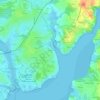 Mappa topografica Kergal, altitudine, rilievo