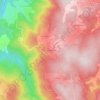 Mappa topografica Charbounouze, altitudine, rilievo