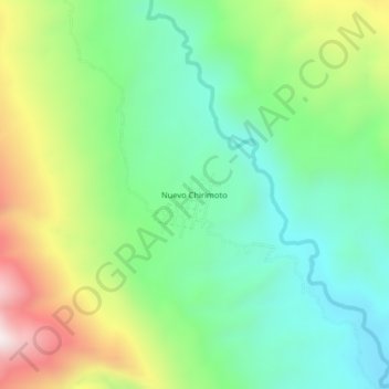Mappa topografica Nuevo Chirimoto, altitudine, rilievo