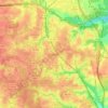 Mappa topografica Chester, altitudine, rilievo