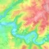Mappa topografica Le Maine Pachou, altitudine, rilievo