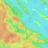 Mappa topografica Lake Joseph, altitudine, rilievo