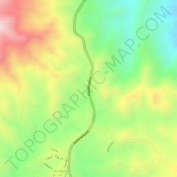Mappa topografica EL LLANITO, altitudine, rilievo