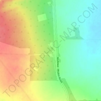 Mappa topografica Caron, altitudine, rilievo