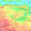 Mappa topografica Le Bechis, altitudine, rilievo