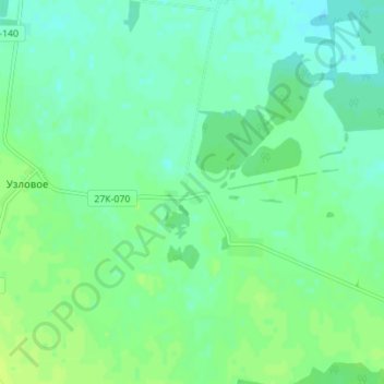 Mappa topografica Chaikino, altitudine, rilievo