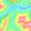 Mappa topografica Lusignana, altitudine, rilievo