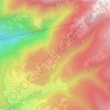Mappa topografica Falzeben, altitudine, rilievo