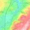 Mappa topografica Triève de Doissin, altitudine, rilievo