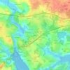 Mappa topografica Kersalé, altitudine, rilievo