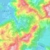 Mappa topografica 坑背, altitudine, rilievo