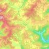 Mappa topografica Lashmeet, altitudine, rilievo