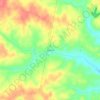 Mappa topografica Sutherlin, altitudine, rilievo