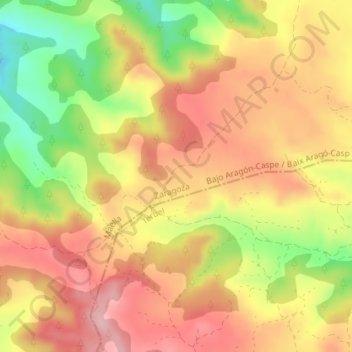 Mappa topografica Parada de Bellot, altitudine, rilievo