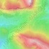 Mappa topografica Fontaine de la Sourde, altitudine, rilievo