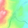 Mappa topografica Cruce Culta, altitudine, rilievo