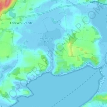 Mappa topografica Seedorf, altitudine, rilievo
