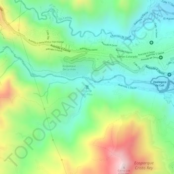 Mappa topografica Charco Las Pilas, altitudine, rilievo