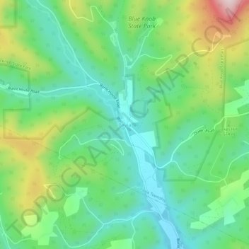 Mappa topografica Pavia, altitudine, rilievo