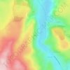 Mappa topografica Aymas, altitudine, rilievo