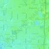 Mappa topografica Morganwoods Garden Homes, altitudine, rilievo