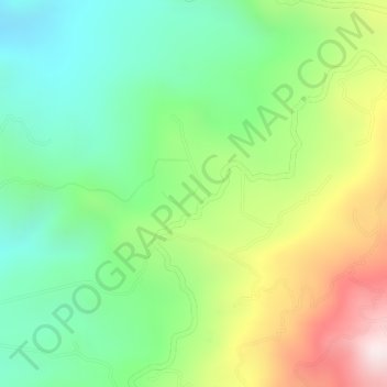 Mappa topografica San Gabriel, altitudine, rilievo