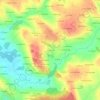 Mappa topografica Le Coquart, altitudine, rilievo