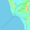 Mappa topografica Necoclí, altitudine, rilievo
