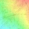 Mappa topografica Hanford, altitudine, rilievo