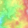 Mappa topografica Le Charzel, altitudine, rilievo