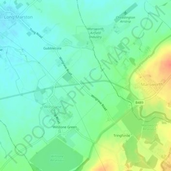 Mappa topografica Dixon's Gap Bridge, altitudine, rilievo