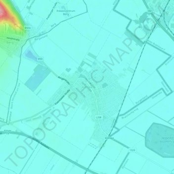 Mappa topografica Kittsee, altitudine, rilievo