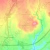 Mappa topografica Sorosoro Ibaba, altitudine, rilievo