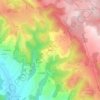 Mappa topografica Tricolet, altitudine, rilievo