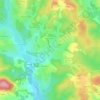 Mappa topografica Sornac, altitudine, rilievo