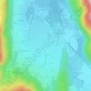 Mappa topografica Doussard, altitudine, rilievo