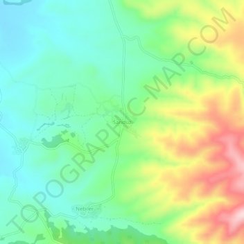 Mappa topografica Sarıdüz, altitudine, rilievo