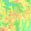 Mappa topografica Turkey Ridge, altitudine, rilievo