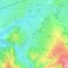 Mappa topografica Les Landes, altitudine, rilievo
