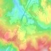 Mappa topografica Le Terron, altitudine, rilievo