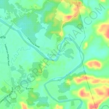 Mappa topografica Patrocinio, altitudine, rilievo
