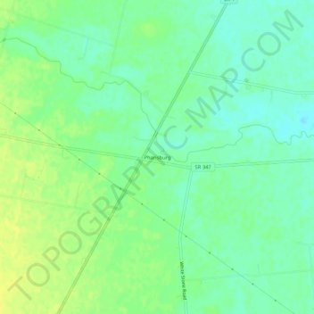 Mappa topografica Pharisburg, altitudine, rilievo