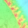 Mappa topografica A Jaoudérat, altitudine, rilievo