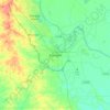 Mappa topografica Pine Bluff, altitudine, rilievo
