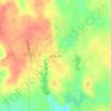 Mappa topografica Hilltop Lakes, altitudine, rilievo