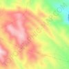Mappa topografica Sierra de la Estrella, altitudine, rilievo